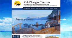 Desktop Screenshot of kohphangan-tourism.com