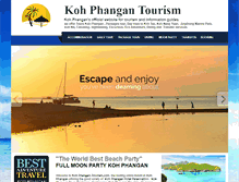 Tablet Screenshot of kohphangan-tourism.com